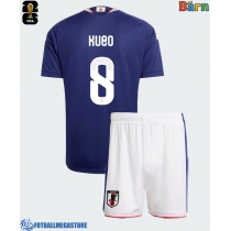 Fotballdrakt Barn Japan Takefusa Kubo #8 Hjemmedraktsett VM 2026 Kortermet (+ Korte bukser)